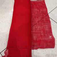 Tessuto retato e cotone canvas