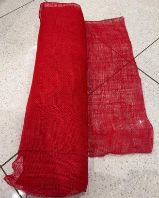 Tessuto retato e cotone canvas