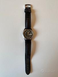 orologio seiko acciaio e pelle