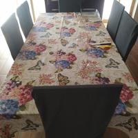 tavolo da pranzo in cristallo 