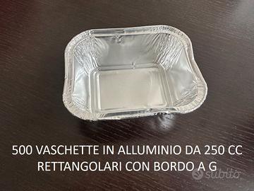 500 VASCHETTE IN ALLUMINIO DA 250 CC - BORDO G