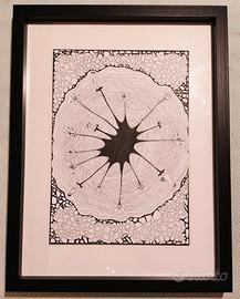 Opera Originale Zentangle A4 - Cornice a Cassetta 