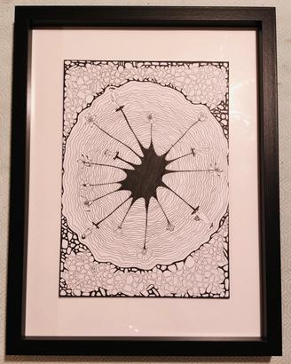 Opera Originale Zentangle A4 - Cornice a Cassetta 
