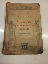 Grammatica e conversazione inglese vintage 1948