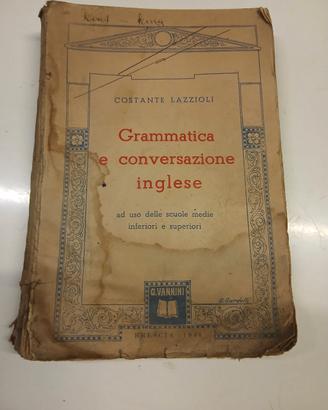 Grammatica e conversazione inglese vintage 1948