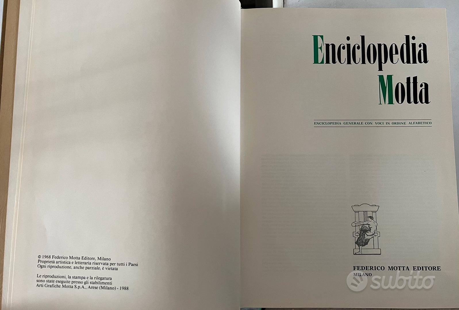 Enciclopedia MOTTA - Libri e Riviste In vendita a Vicenza