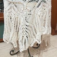 Centrotavola centrino rotondo a rete lungo vintage