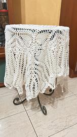 Centrotavola centrino rotondo a rete lungo vintage