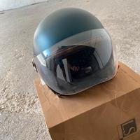 Casco moto sccoter pelle