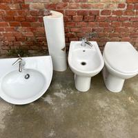Sanitari set completo, lavandino, water e bide