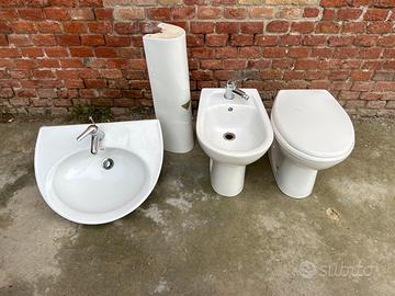Sanitari set completo, lavandino, water e bide