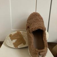 Scarpe teddy marrone donna