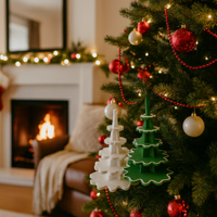 Albero di Natale 3D in stile moderno – Decorazione