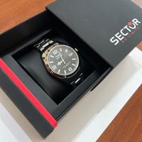 Orologio SECTOR 240 41MM 3H BLACK DIAL BR SS