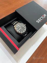 Orologio SECTOR 240 41MM 3H BLACK DIAL BR SS