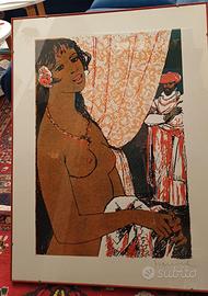 Litografia di Salvatore Fiume P.A. firmata