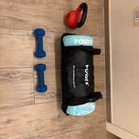 Sandbag 10 kg e Kettlebell 8 kg