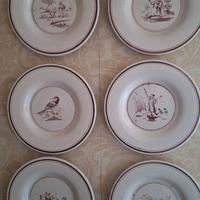 6 piatti in ceramica da muro