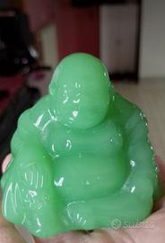 Statuina Buddha vintage 6 cm in Giada ritiro a ✋