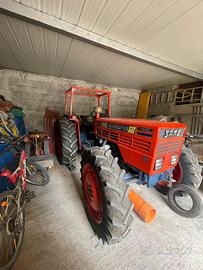 Trattore Same Minitaurus 60, carrello e pompa