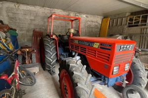 Trattore Same Minitaurus 60, carrello e pompa