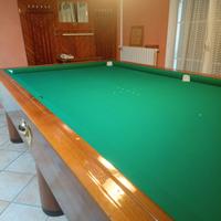 Biliardo legno massello e radica