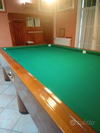 Biliardo legno massello e radica