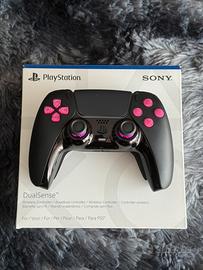 Controller PS5 Personalizzato Nero Rosa