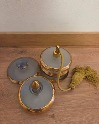 Set vintage originale Bohemia Glass da toilette