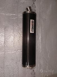 Terminale di scarico carbonio giannelli per moto