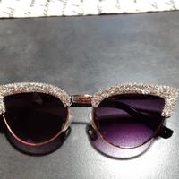 Occhiali da sole con brillantini