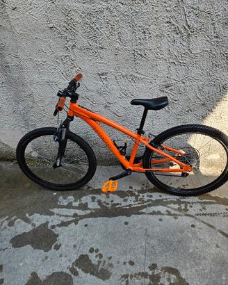 rockrider st 500 orange 26" bambino 9-12 anni