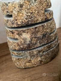 Portacandele in pietra