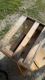 Cassetta antica portabottiglie acqua Recoaro