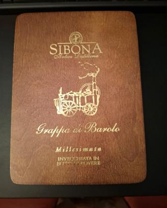 Scatola in legno Grappa Sibona