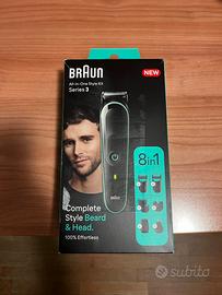 Rasoio elettrico per barba Braun 8 in 1 serie 3