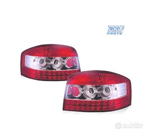 FANALI A LED AUDI A3 8P 03-08 ROSSO CROMATO