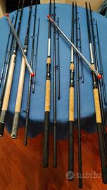 5 Canne Feeder e Ledgering Daiwa,Shimano ,Caperlan