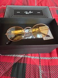 Ray-ban ovali lenti gialle limited originali