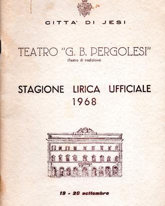 Mario Del Monaco Aldo Protti Teatro Pergolesi Jesi