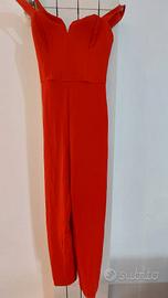 Tuta jumpsuit nuova, da cerimonia