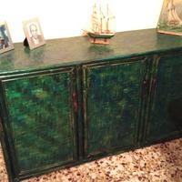 Credenza in bambo verde