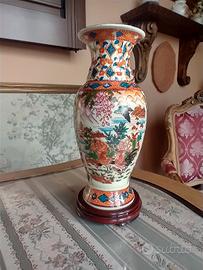 Galli Rossi royal satsuma vaso cinese d'epoca 