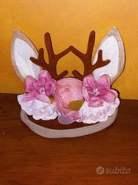 Decorazione Floreale Cerchietto Bambina