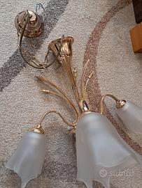 Lampadario in goccia di Murano