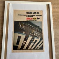 Poster pubblicitario AGIP con Cornice