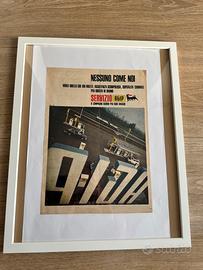 Poster pubblicitario AGIP con Cornice