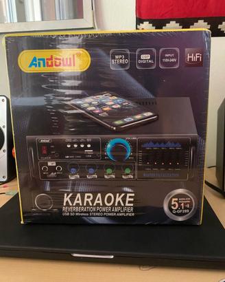 Andowl®Q-GF289 Karaoke Power Amplifier-EQ 2000W,5.
