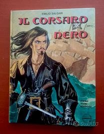 Libro "Il Corsaro Nero" illustrato di E. Salgari