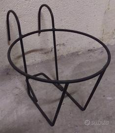 FIORIERE in FERRO BATTUTO - 1 TONDA ed 1 RETTANGOL